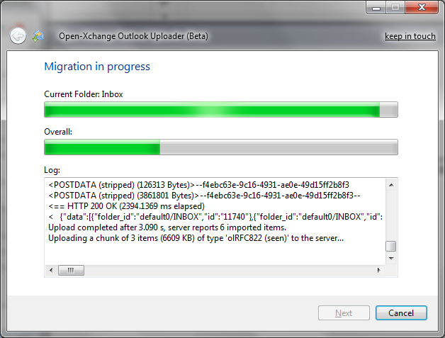 Open-Xchange Microsoft Outlook Uploader