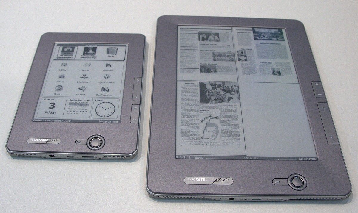 Geräte mit 9,7-Zoll- und 6-Zoll-Display im Vergleich (Foto: wp)