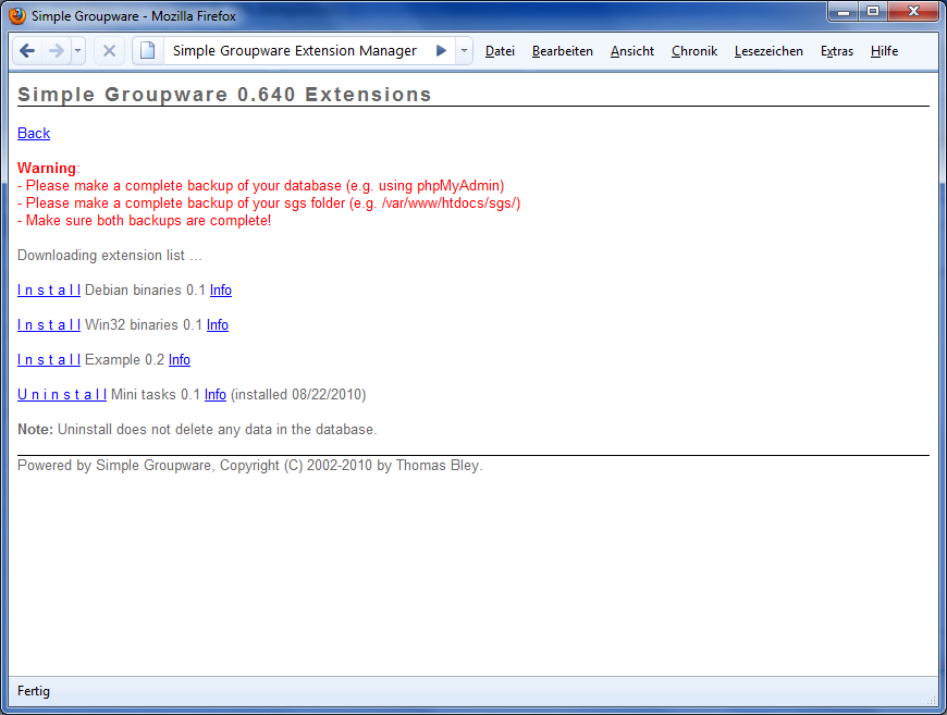 Simple Groupware