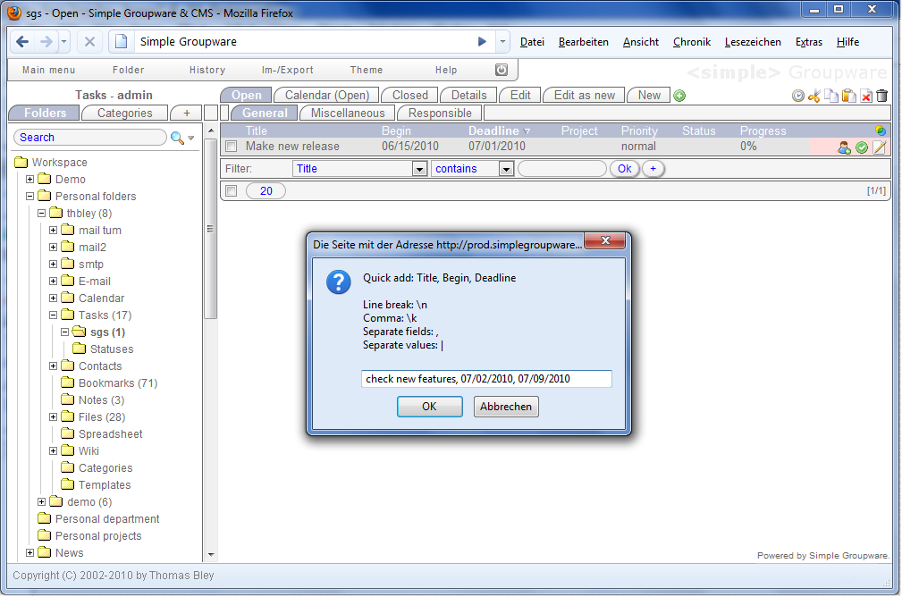 Simple Groupware