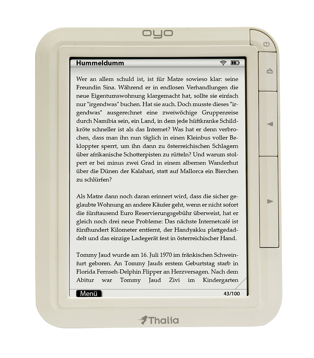 E-Book-Reader Oyo (Bild: Thalia)