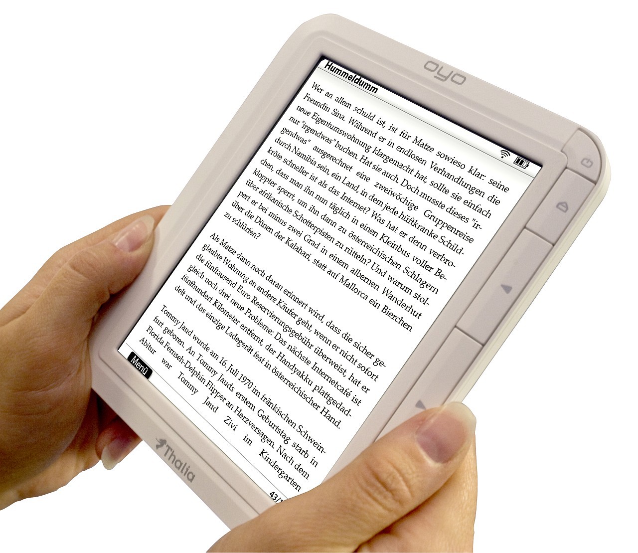 E-Book-Reader Oyo (Bild: Thalia)