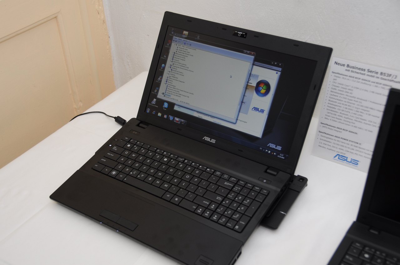 Die Dockingstation des B53 ...