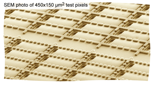 Nahaufnahme des Electrofluidic Display