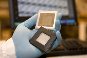 Prototyp des Electrofluidic Display