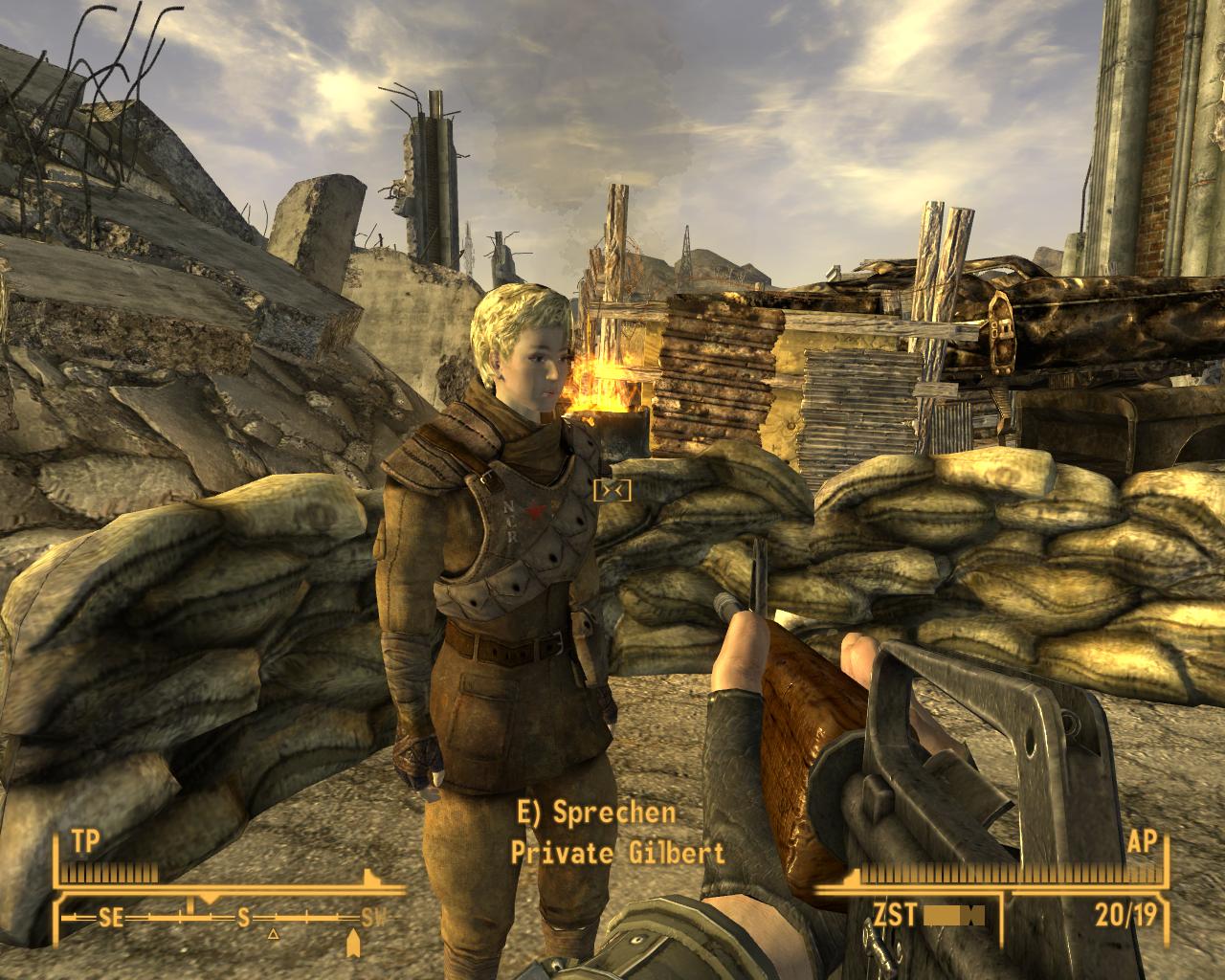 In einer Vorstadt befreit der Spieler Geiseln.