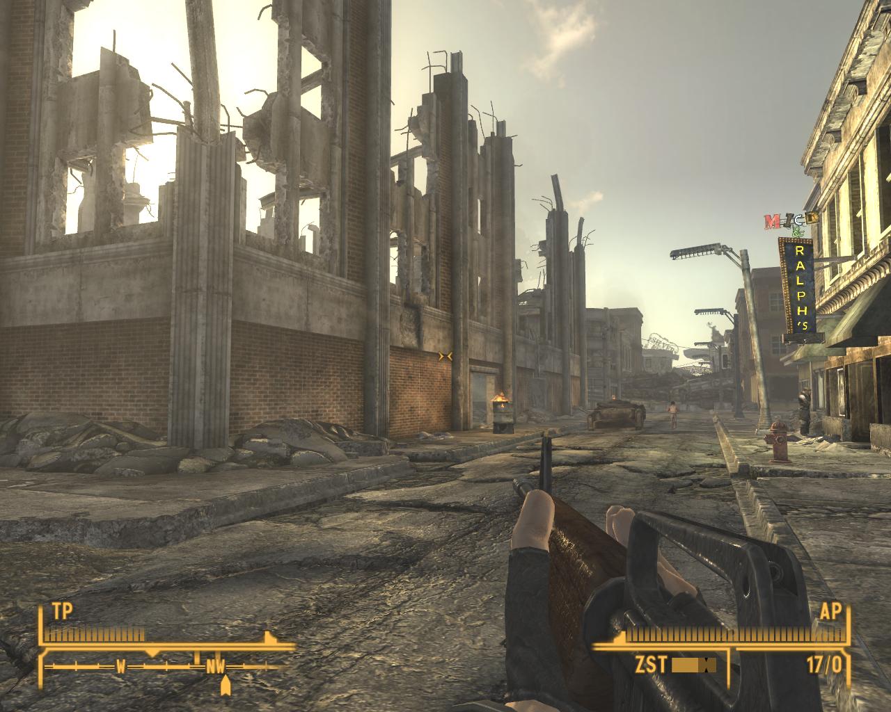 Ruinen bestimmen das Bild - aber mehr Sonne als im Osten.