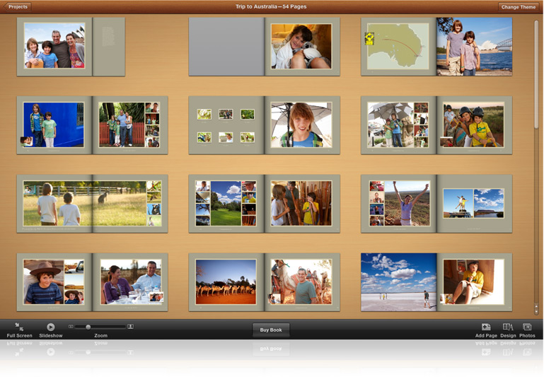 iLife 11 - iPhoto Fotobuchinhalt