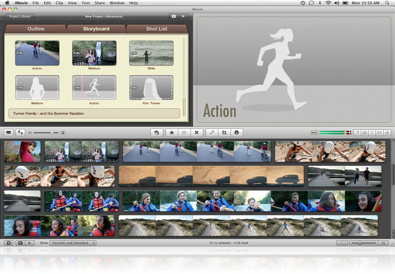iLife 11 - iMovie Storyboard