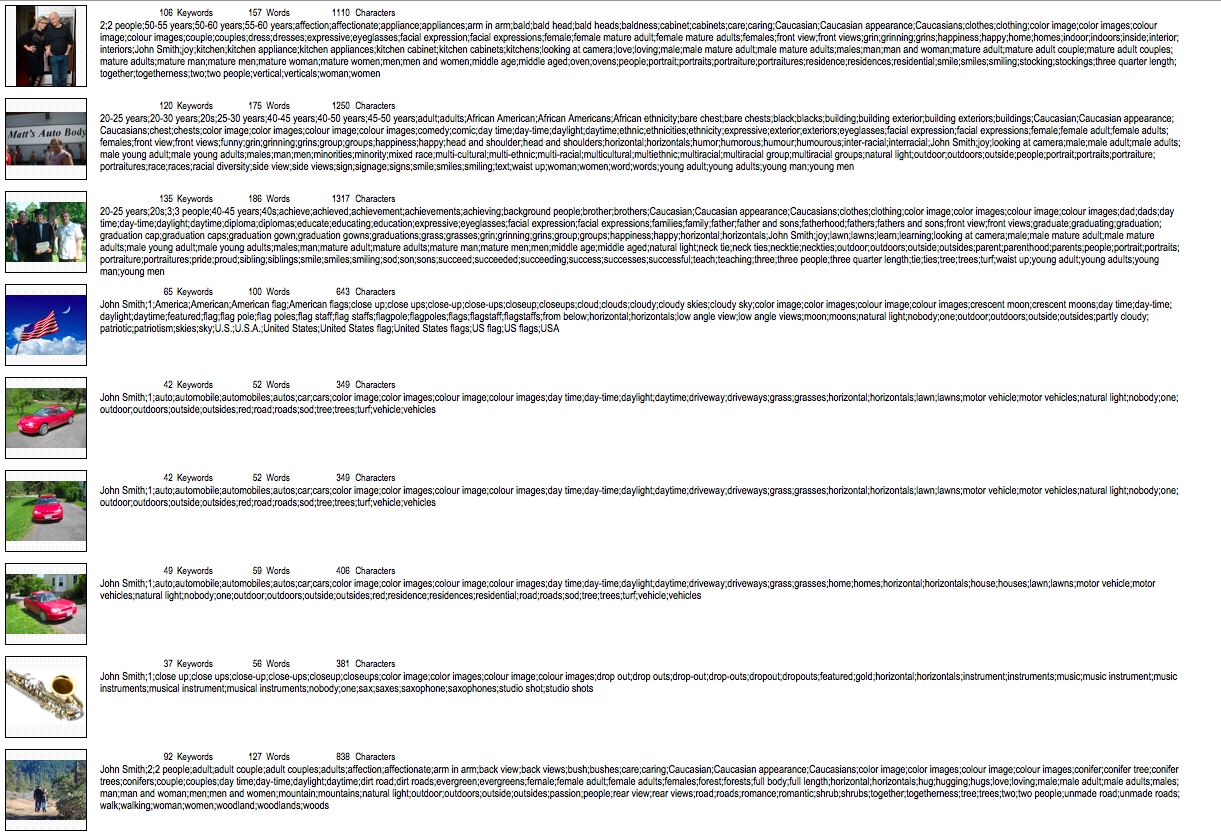 Keyword Perfect - verschlagwortete Bilder