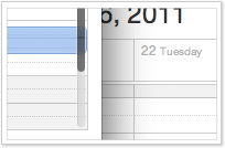 Scroll-Leiste in Lion