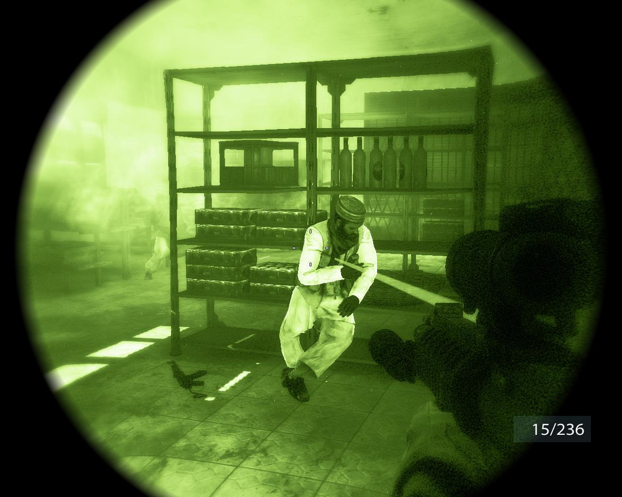 Auch ein Nachtsichtgerät gehört zur Ausstattung.