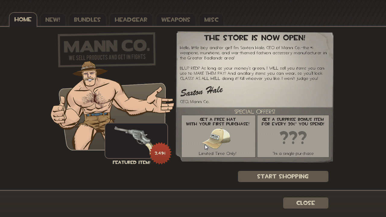 Der Mann-Conomy-Shop in Team Fortress 2