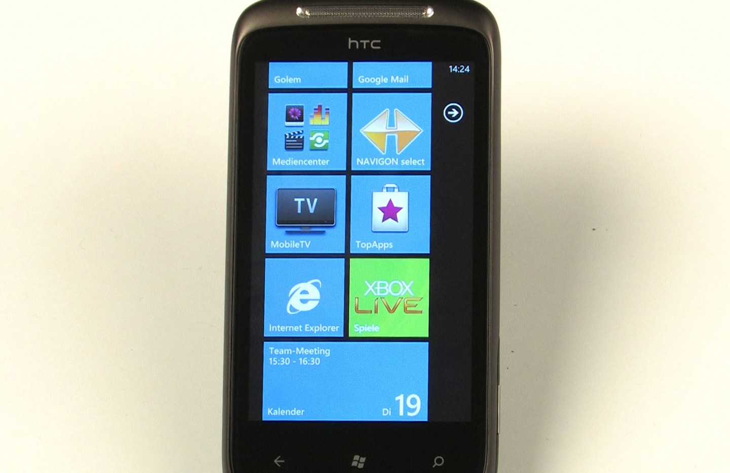 Kalenderkachel zeigt den nächsten anstehenden Termin