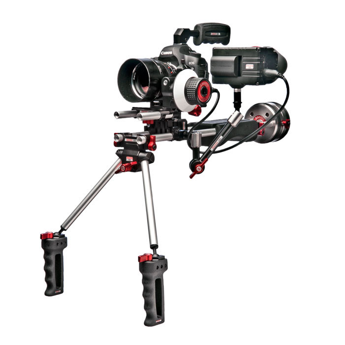 Zacuto Z-Finder EVF an einem Kamera-Rig