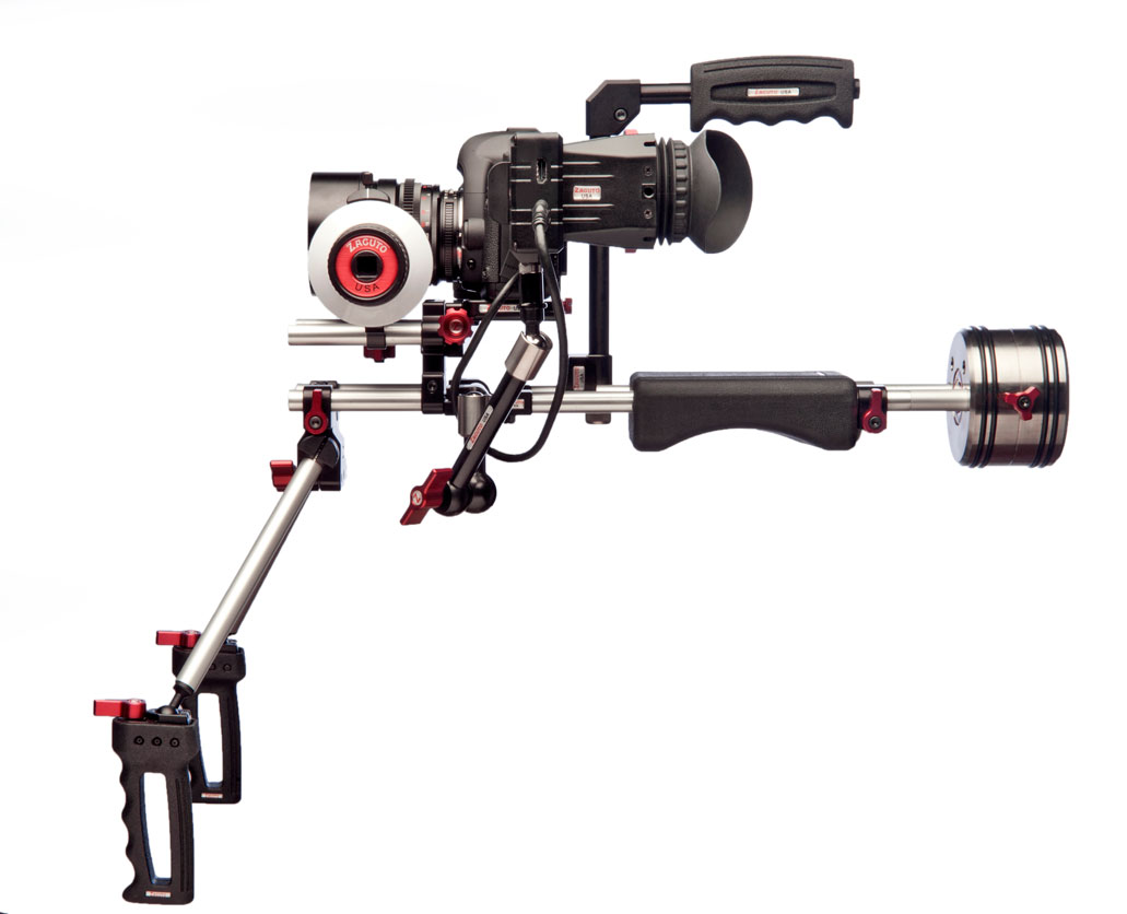 Zacuto Z-Finder EVF an einem Kamera-Rig
