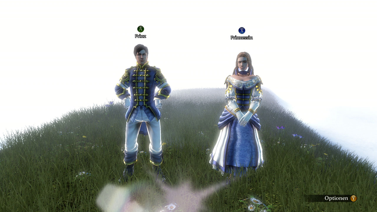 Spieler treten als Prinz oder Prinzessin an.