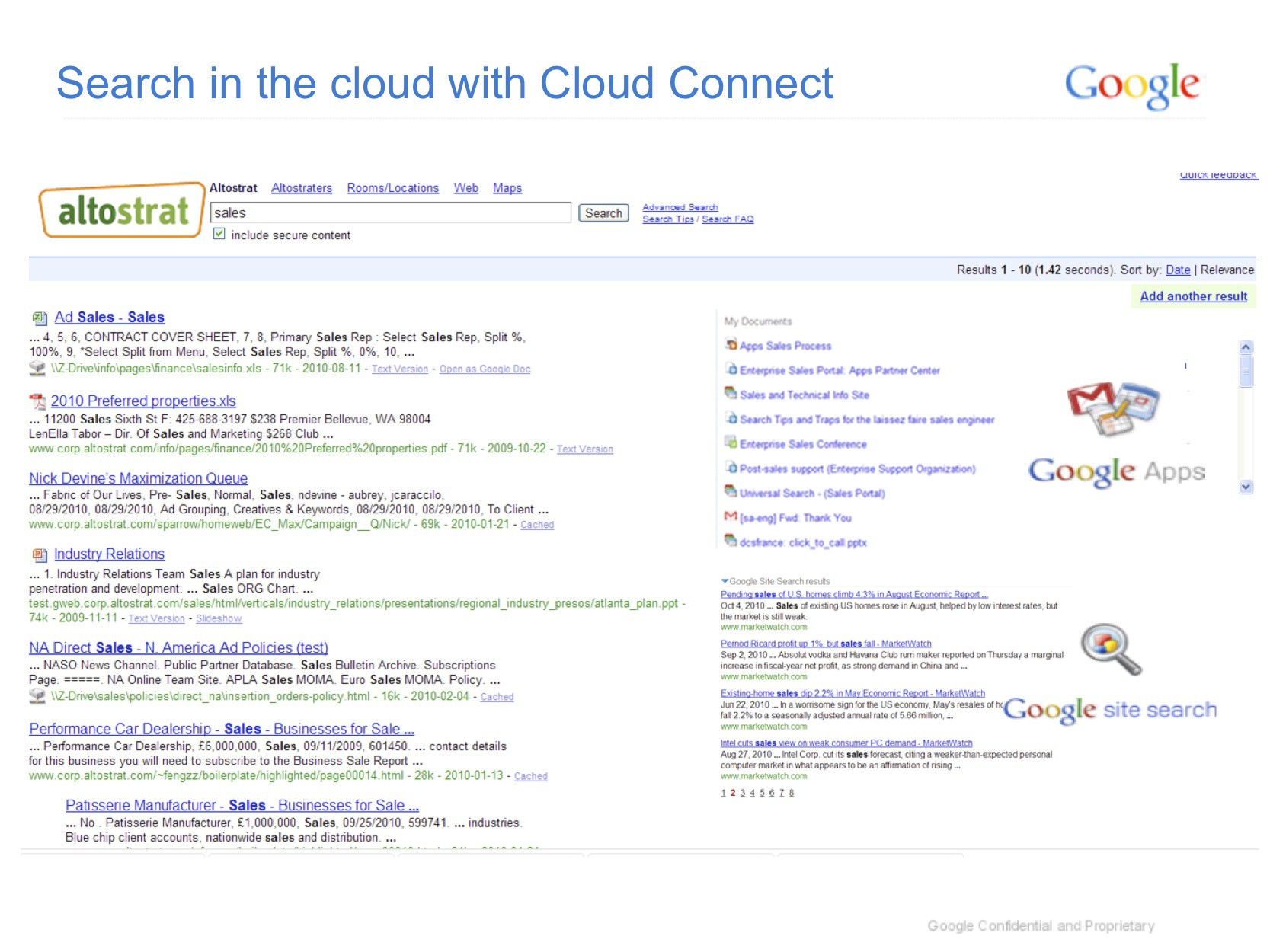 Google Search Appliance 6.8 mit Cloud Connect