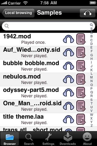 Modizer auf dem iPhone