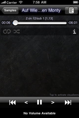 Modizer auf dem iPhone