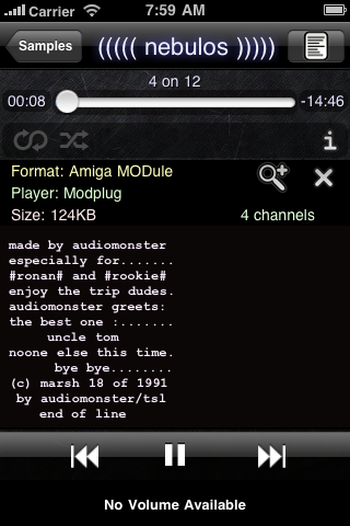 Modizer auf dem iPhone