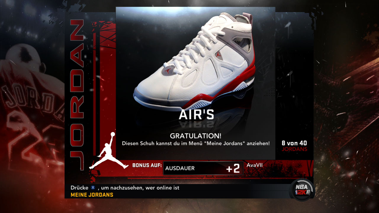 Turnschuhe von 'His Airness' bringen Verbesserungen im Mein-Spieler-Modus.