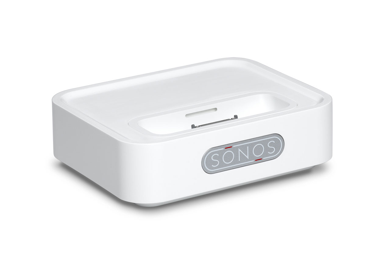 Sonos Wireless Dock WD100 ist auch eine Ladestation für iPod und iPhone