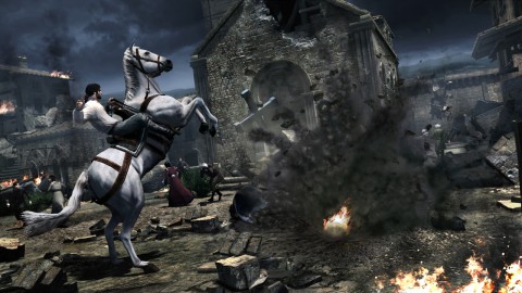 Die Borgia greifen Monteriggioni an.