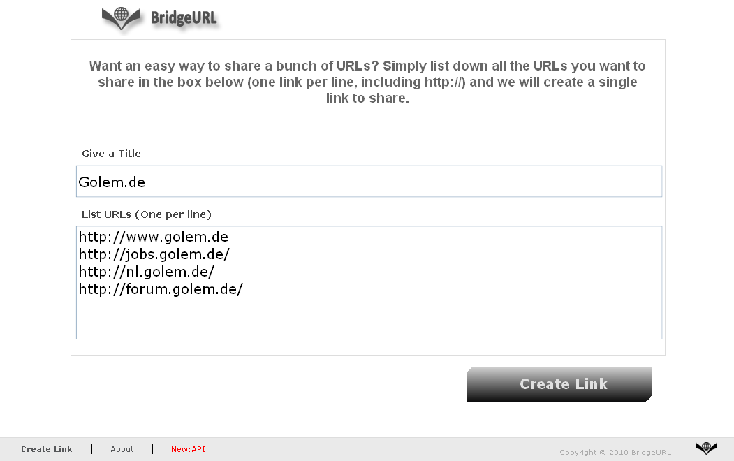 BridgeURL - Erstellung der Tour