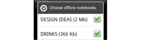 Evernote 2.0 f&uuml;r Android - Offline-Notizb&uuml;cher