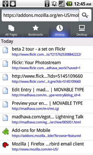 Firefox 4 for Mobile unter Android