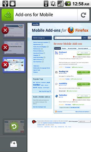 Firefox 4 for Mobile unter Android