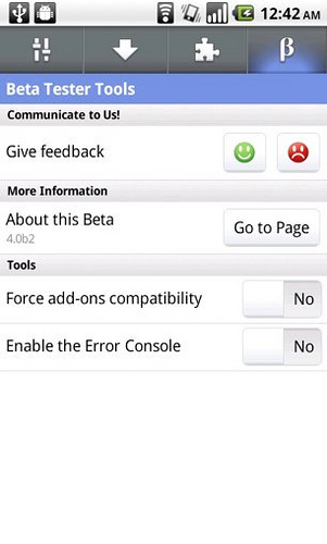 Firefox 4 for Mobile unter Android