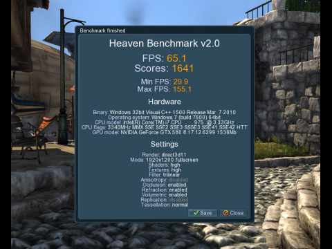 Schneller in Heaven durch besseren Tessellator