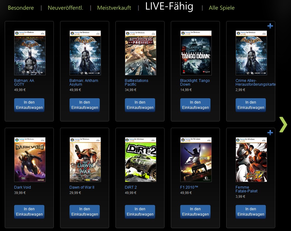 Games for Windows Marketplace