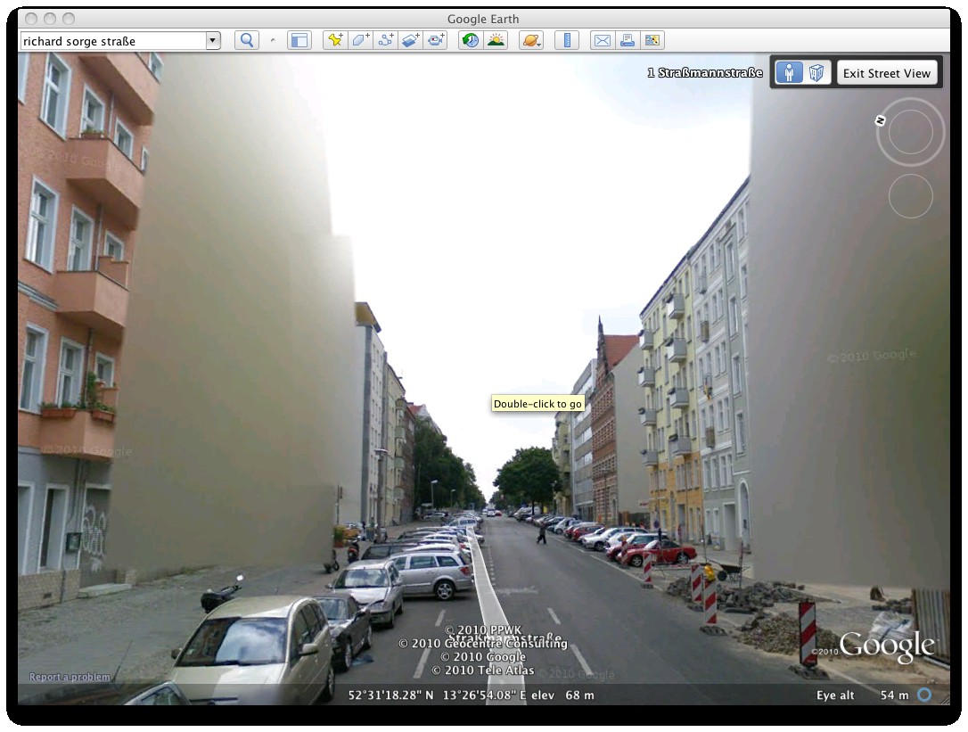 Unkenntlich gemachte Häuser...