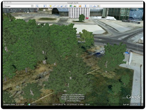 Google Earth 6 Beta: Bäume in Berlin