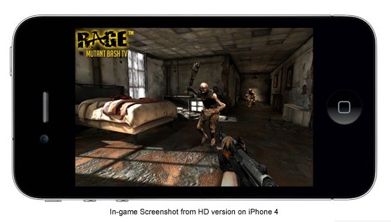 Screenshot von Rage, laut id Software auf einem iPhone 4