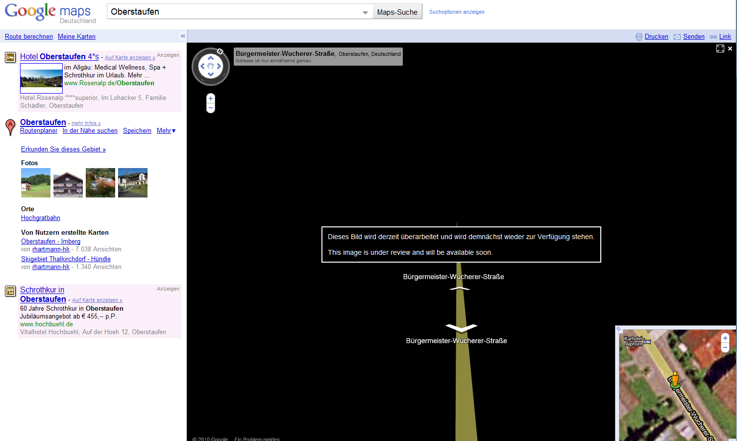 Google hat die umstrittenen Bilder gelöscht.