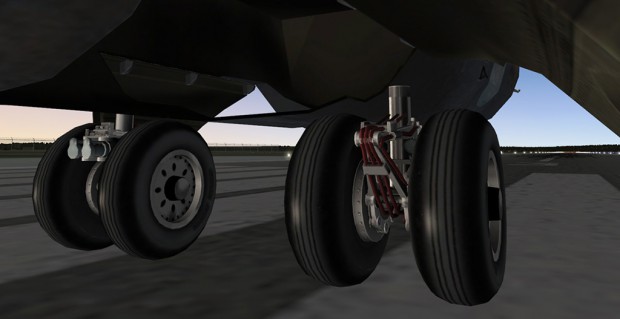 B52: Fahrwerk im Detail