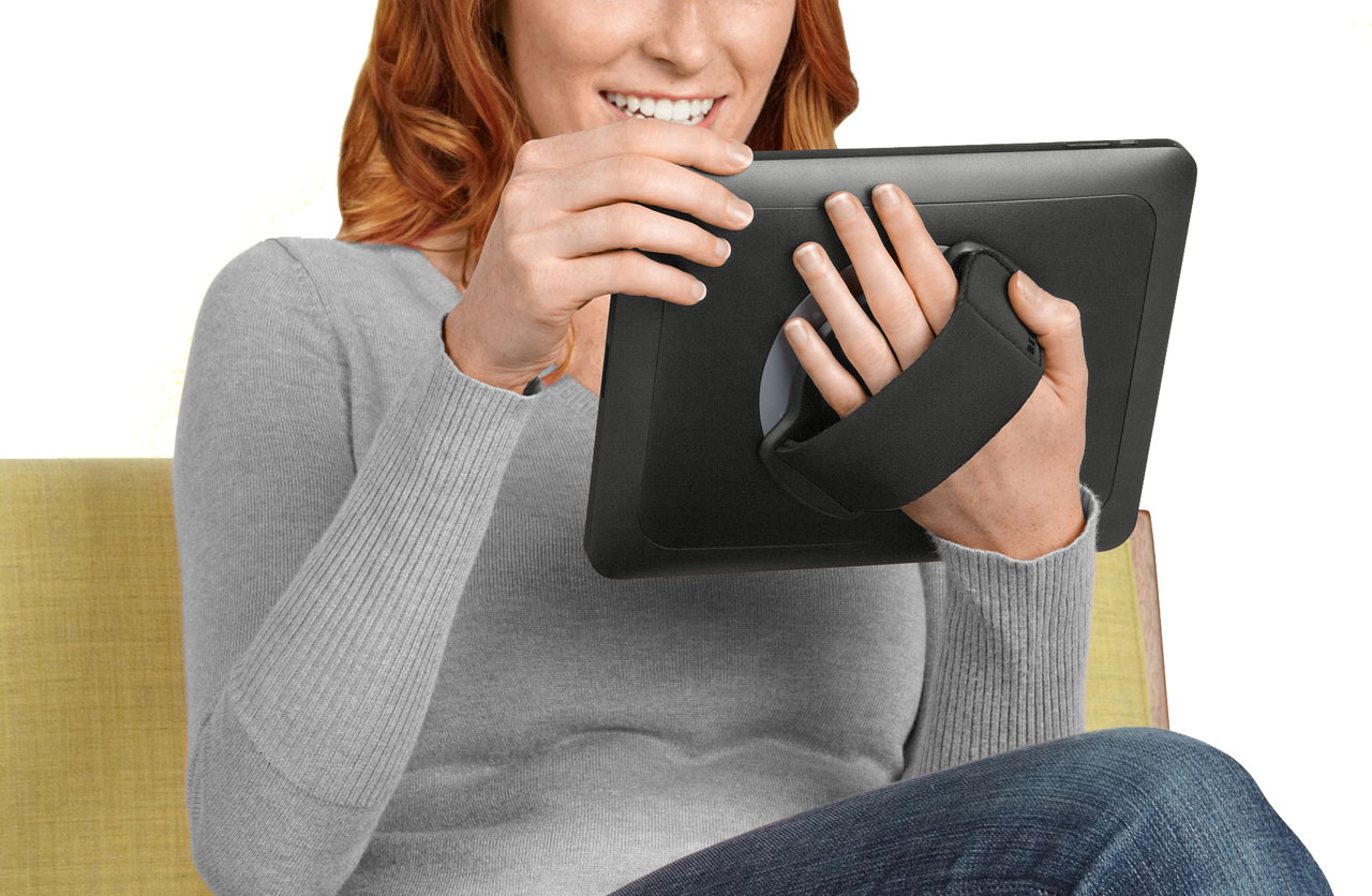 Belkin Grip 360° - iPad-Schutzhülle mit Handschlaufe und optionalem Standfuß (Bild: Belkin)