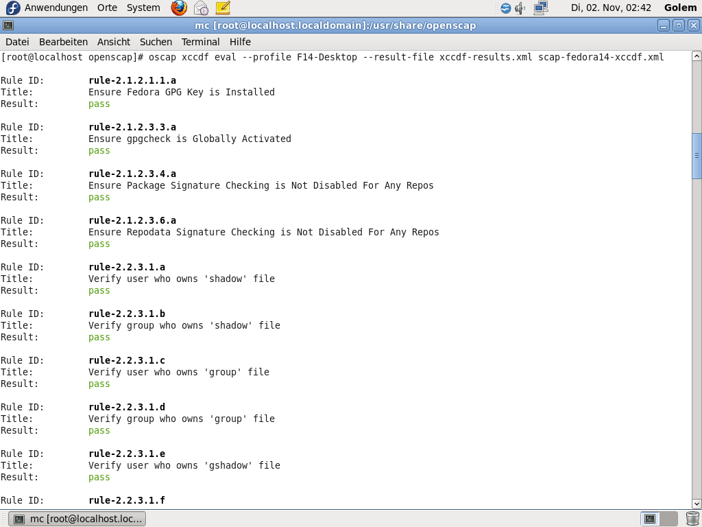 Openscap ist ein neues Sicherheitsframework, ...