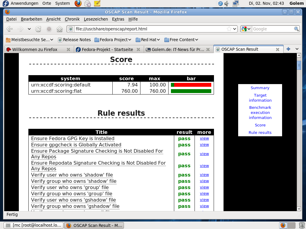 ... das ein System auf mögliche Sicherheitslücken prüft.