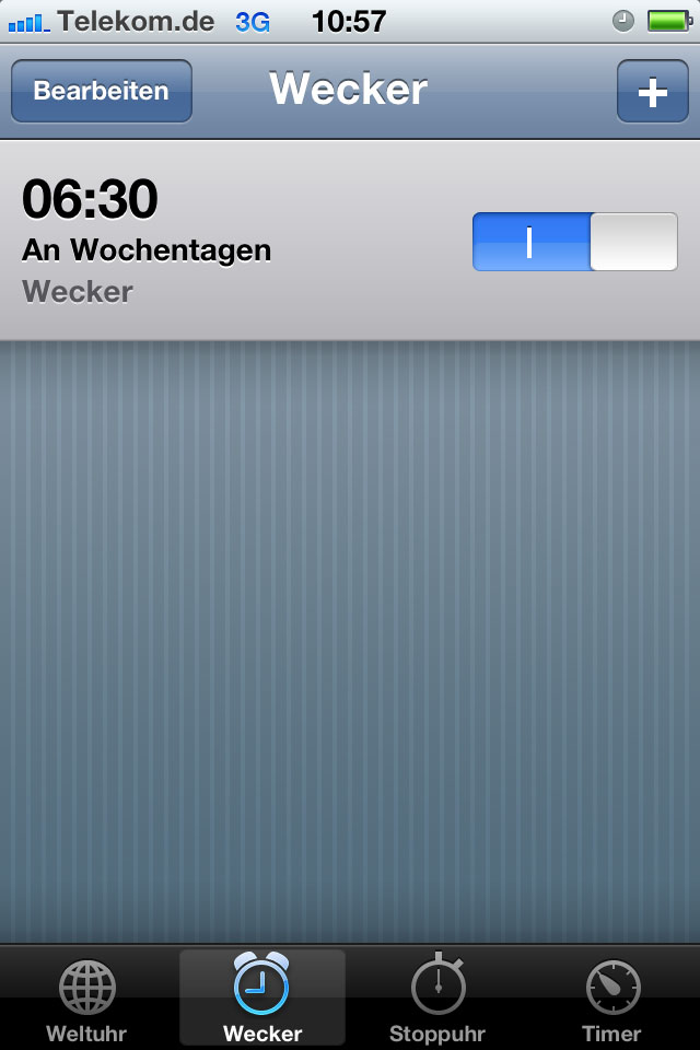 Wecker von iOS 4.1 macht Probleme mit der Zeitumstellung .