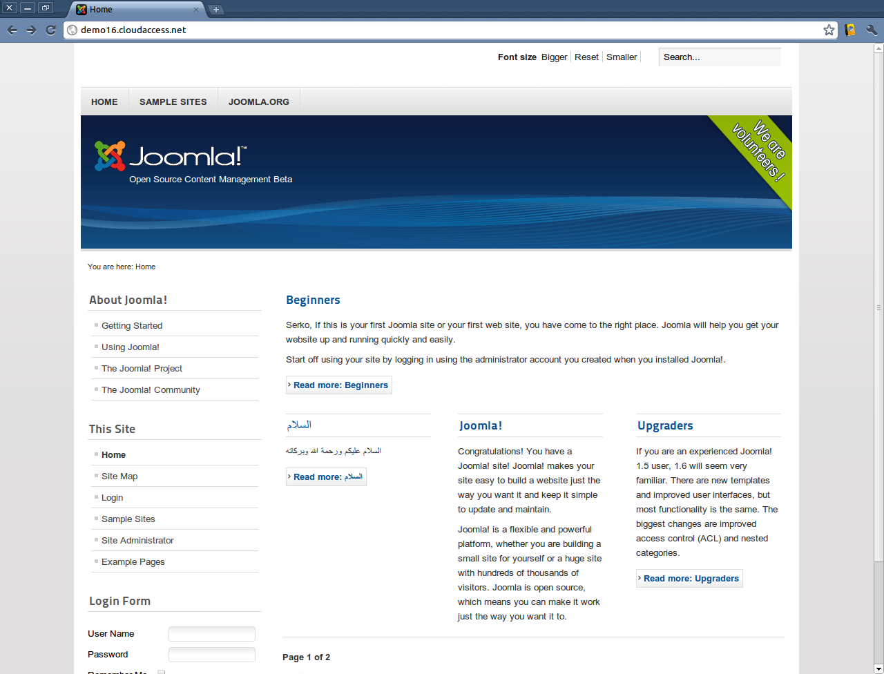 Joomla 1.6
