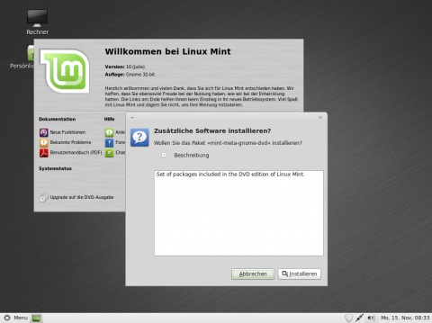 Zudem kann die CD-Version per Mausklick auf die DVD-Variante aktualisiert werden.