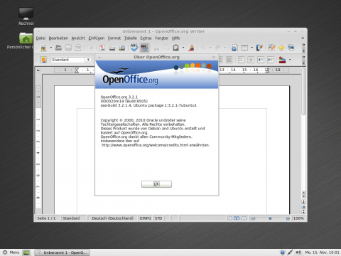 ...das B&uuml;ropaket wurde auf Version 3.2.1 aktualisiert.