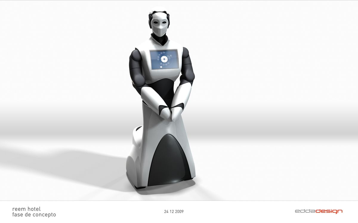 Designstudie des humanoiden Roboters Reem-H2 (Bild: PAL Robotics)