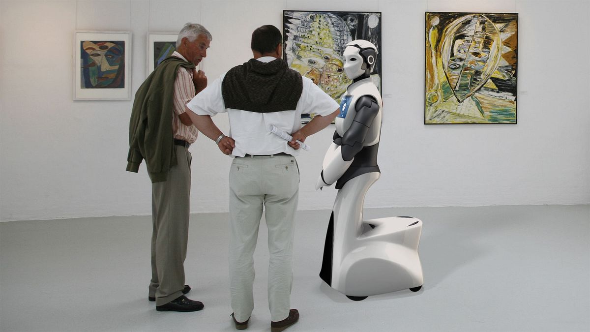 Reem-H2 soll als Serviceroboter eingesetzt werden - etwa im Museum... (Bild: PAL Robotics)