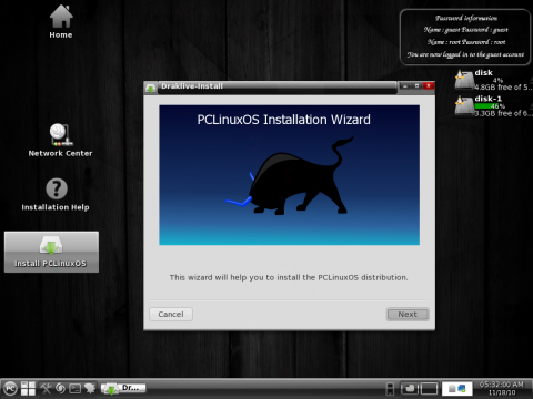 Der Installer stammt von Mandriva...